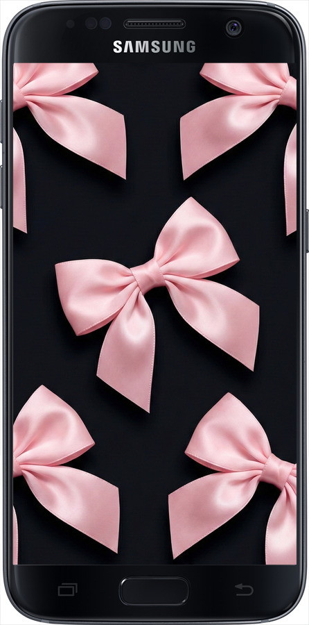 2D пластиковий чехол Coquette Ribbons Dark Coquette для Samsung Galaxy S7 G930F - 6767t-106 изображение 