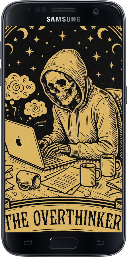 Силіконовий чехол The Overthinker для Samsung Galaxy S7 G930F - 6774u-106 изображение 