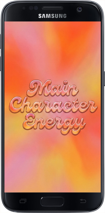 Силиконовый чехол Aura Gradient Main Character Energy Aesthetic Y2K для Samsung Galaxy S7 G930F - 6783u-106 изображение 