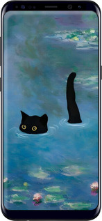 TPU чехол Із зображенням кота та водяної лілії Monet для Samsung Galaxy S8 Plus - 6519b-817 изображение 