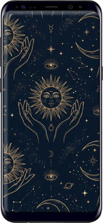 TPU чехол Celestial Harmony: Sun & Moon Gold Mystic Pattern для Samsung Galaxy S8 Plus - 6778b-817 изображение 