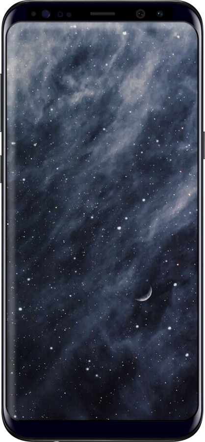 TPU чехол Сині хмари, Синій місяць для Samsung Galaxy S8 Plus - 6398b-817 изображение 