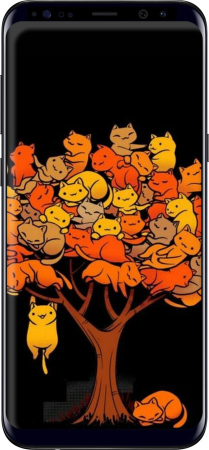 TPU чехол Дерево и котики для Samsung Galaxy S8 Plus - 6516b-817 изображение 