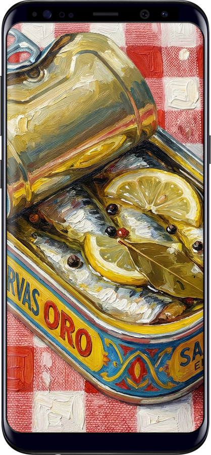 TPU чехол Vintage Sardine Tin Phone для Samsung Galaxy S8 Plus - 6772b-817 изображение 