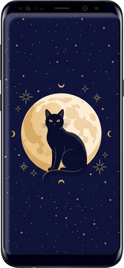 TPU чехол Cute Cat Celestial/Witchy для Samsung Galaxy S8 Plus - 6787b-817 изображение 