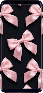 3D пластиковый глянцевый чехол Coquette Ribbons Dark Coquette для Samsung Galaxy S8 Plus - 6767c-817 изображение 