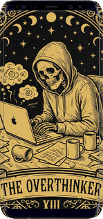 3D пластиковый глянцевый чехол The Overthinker для Samsung Galaxy S8 Plus - 6774c-817 изображение 