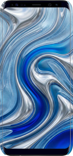 3D пластиковый глянцевый чехол Liquid Chrome для Samsung Galaxy S8 Plus - 6781c-817 изображение 