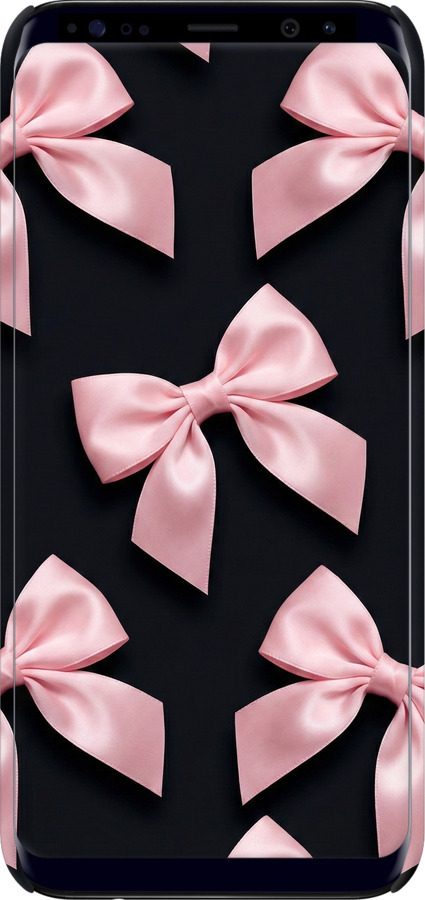 3D пластиковый глянцевый чехол Coquette Ribbons Dark Coquette для Samsung Galaxy S8 Plus - 6767c-817 изображение 