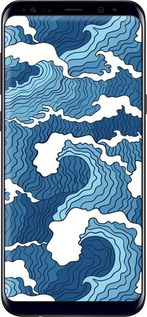 2D пластиковый чехол Абстрактный рисунок морских волн для Samsung Galaxy S8 Plus - 6538t-817 изображение 