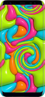 3D пластиковый матовый чехол Y2K Jelly Dream для Samsung Galaxy S8 - 6780m-829 изображение 