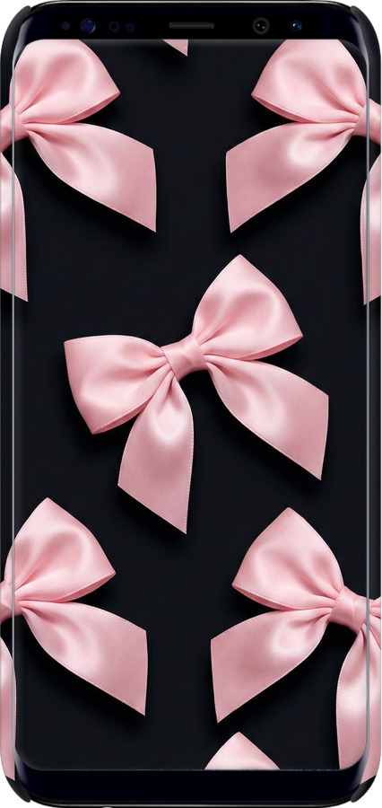 3D пластиковый матовый чехол Coquette Ribbons Dark Coquette для Samsung Galaxy S8 - 6767m-829 изображение 