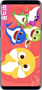 TPU чехол Бейби Шаркс для Samsung Galaxy S9 Plus - 6305b-1365 изображение 