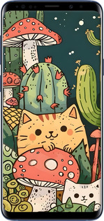 TPU чехол Коты грибы для Samsung Galaxy S9 Plus - 6321b-1365 изображение 