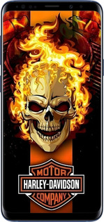 TPU чехол Харлей девидсон для Samsung Galaxy S9 Plus - 6370b-1365 изображение 