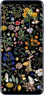 TPU чехол С цветами для Samsung Galaxy S9 Plus - 6422b-1365 изображение 