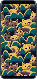 TPU чехол С изображением кошек для Samsung Galaxy S9 Plus - 6429b-1365 изображение 