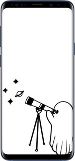 TPU чехол Привидение астроном для Samsung Galaxy S9 Plus - 6444b-1365 изображение 