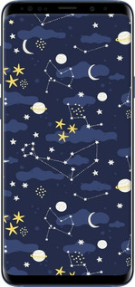 TPU чехол Астрономический узор. Милый дизайн мультяшной вселенной для Samsung Galaxy S9 Plus - 6446b-1365 изображение 