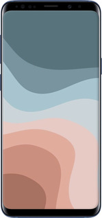 TPU чехол З синіми та рожевими хвилями в стилі ретро для Samsung Galaxy S9 Plus - 6532b-1365 изображение 