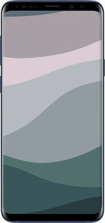 TPU чехол С фиолетовым и бирюзовым ретро-стилем и волнами для Samsung Galaxy S9 Plus - 6533b-1365 изображение 