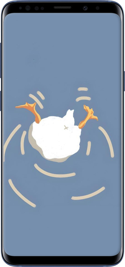 TPU чехол Гусь ныряет для Samsung Galaxy S9 Plus - 6275b-1365 изображение 