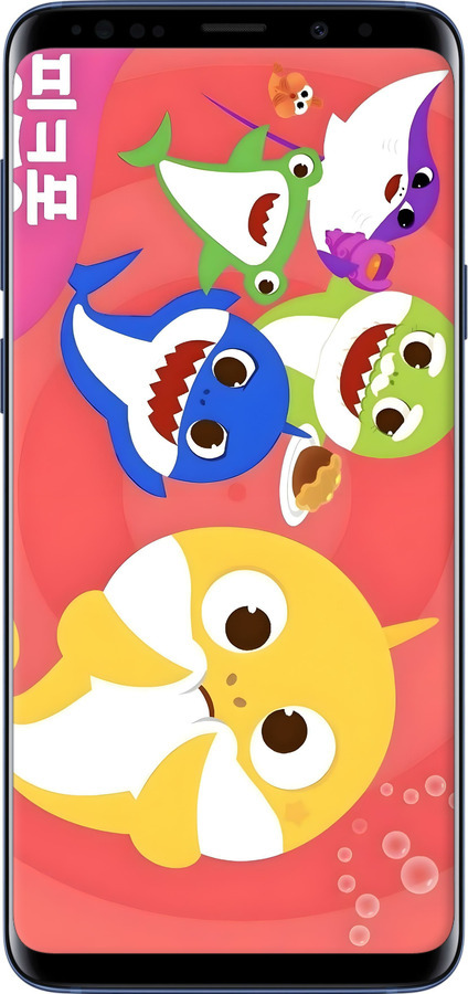 TPU чехол Бейби Шаркс для Samsung Galaxy S9 Plus - 6305b-1365 изображение 