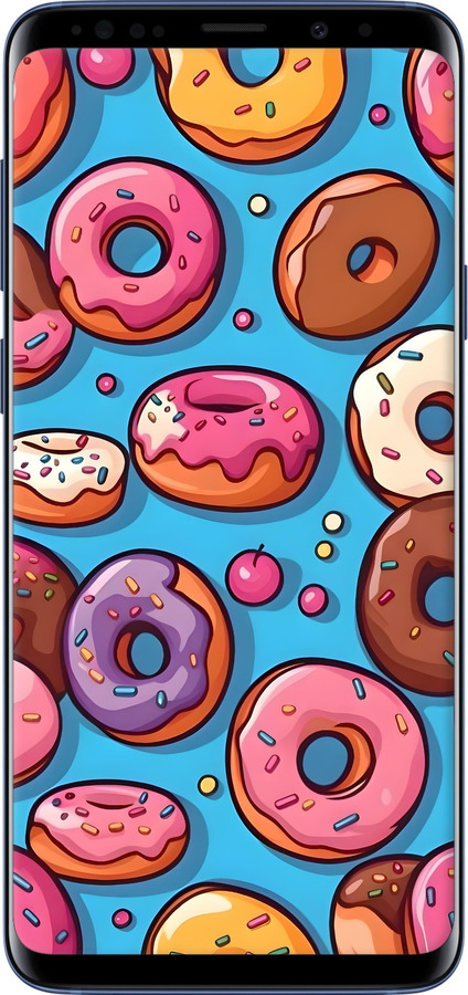 TPU чехол Пончики для Samsung Galaxy S9 Plus - 6318b-1365 изображение 