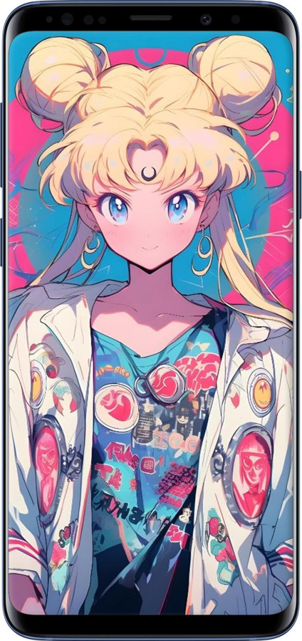 TPU чехол Сейлор Мун 2 для Samsung Galaxy S9 Plus - 6351b-1365 изображение 