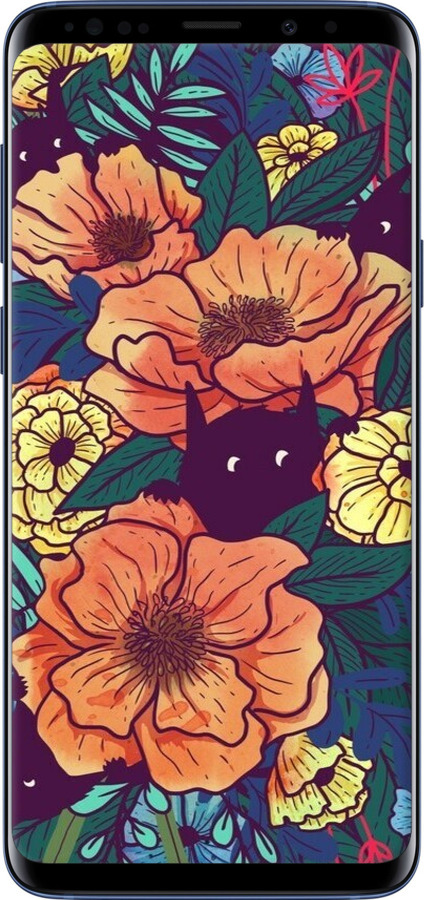TPU чехол Із зображенням польових квітів для Samsung Galaxy S9 Plus - 6419b-1365 изображение 