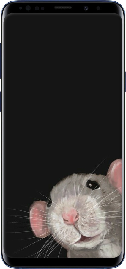 TPU чехол The Peeking Rat для Samsung Galaxy S9 Plus - 6442b-1365 изображение 