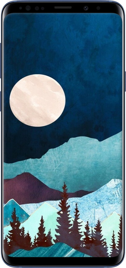 TPU чехол Гірська ідилія нічний краєвид для Samsung Galaxy S9 Plus - 6488b-1365 изображение 