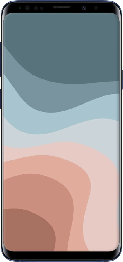 TPU чехол З синіми та рожевими хвилями в стилі ретро для Samsung Galaxy S9 Plus - 6532b-1365 изображение 