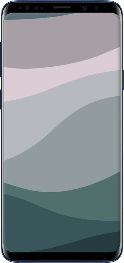 TPU чехол С фиолетовым и бирюзовым ретро-стилем и волнами для Samsung Galaxy S9 Plus - 6533b-1365 изображение 
