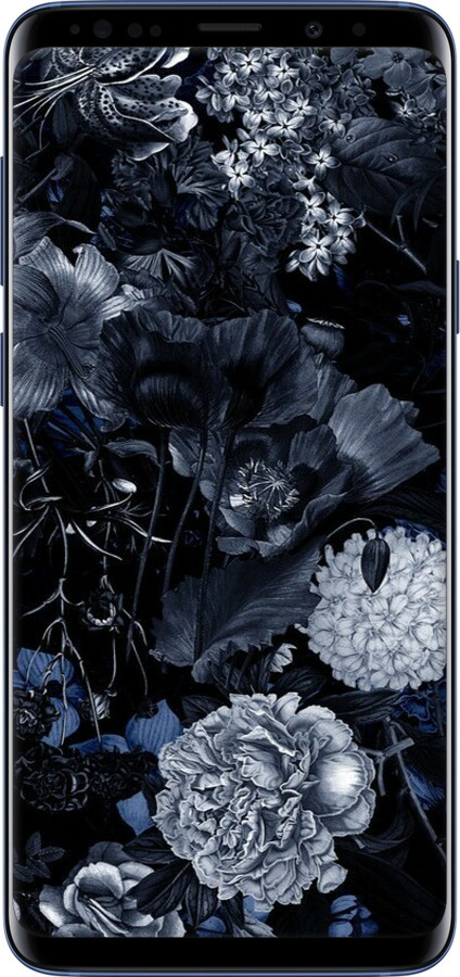 TPU чехол Анотація квітковий малюнок в синіх тонах. для Samsung Galaxy S9 Plus - 6539b-1365 изображение 