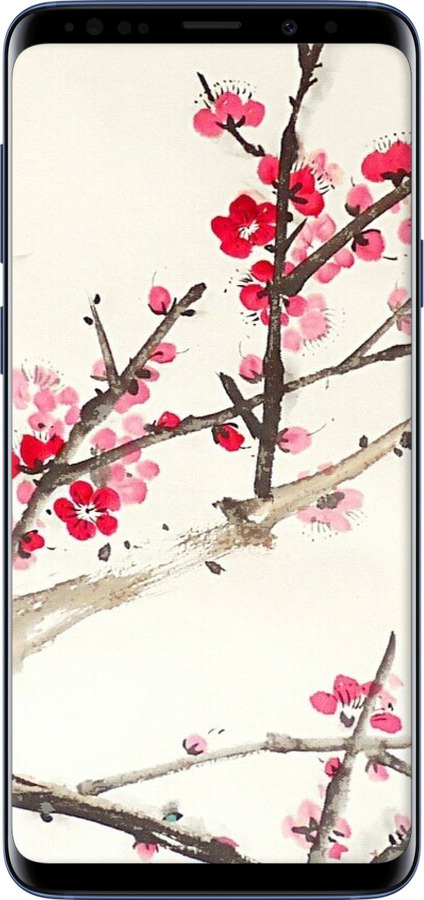 TPU чехол Принт с изображением цветения сакуры для Samsung Galaxy S9 Plus - 6545b-1365 изображение 