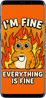 2D пластиковый чехол Funny Cat для Samsung Galaxy S9 Plus - 6786t-1365 изображение 