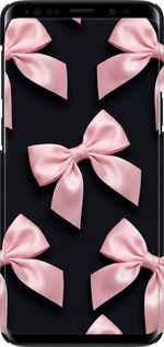 3D пластиковый глянцевый чехол Coquette Ribbons Dark Coquette для Samsung Galaxy S9 - 6767c-1355 изображение 