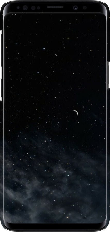 3D пластиковий матовий чехол Нічне небо для Samsung Galaxy S9 - 6451m-1355 изображение 