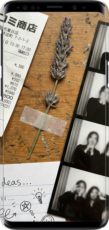 3D пластиковый глянцевый чехол Aesthetic Scrapbook Collage для Samsung Galaxy S9 - 6773c-1355 изображение 