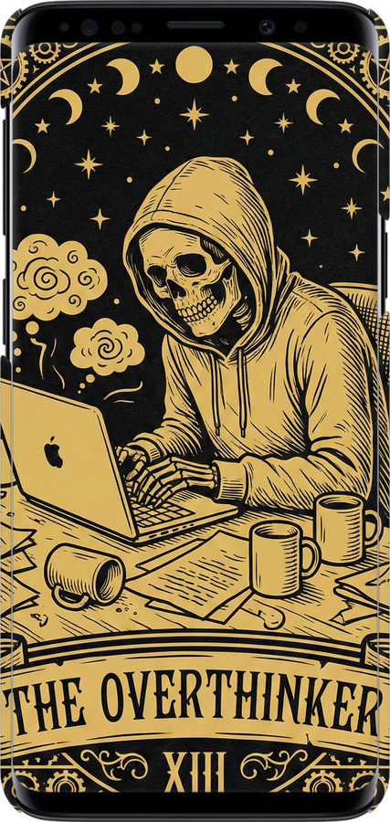 3D пластиковий глянцевий чехол The Overthinker для Samsung Galaxy S9 - 6774c-1355 изображение 