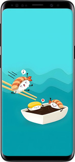 2D пластиковый чехол Суши для Samsung Galaxy S9 - 6354t-1355 изображение 