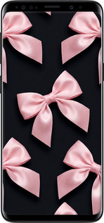 Силиконовый чехол Coquette Ribbons Dark Coquette для Samsung Galaxy S9 - 6767u-1355 изображение 