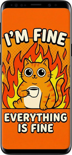 Силиконовый чехол Funny Cat для Samsung Galaxy S9 - 6786u-1355 изображение 