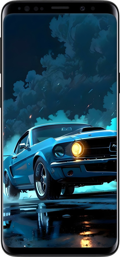 Силиконовый чехол Форд мустанг для Samsung Galaxy S9 - 6374u-1355 изображение 
