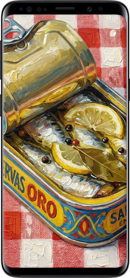 Силіконовий чехол Vintage Sardine Tin Phone для Samsung Galaxy S9 - 6772u-1355 изображение 