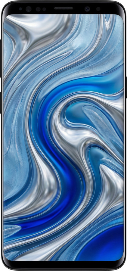 Силиконовый чехол Liquid Chrome для Samsung Galaxy S9 - 6781u-1355 изображение 
