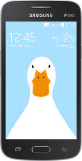 Силиконовый чехол Гусь для Samsung Galaxy Core Plus G3500 - 6350u-359 изображение 