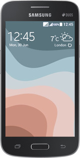 Силиконовый чехол С синими и розовыми волнами в стиле ретро для Samsung Galaxy Core Plus G3500 - 6532u-359 изображение 