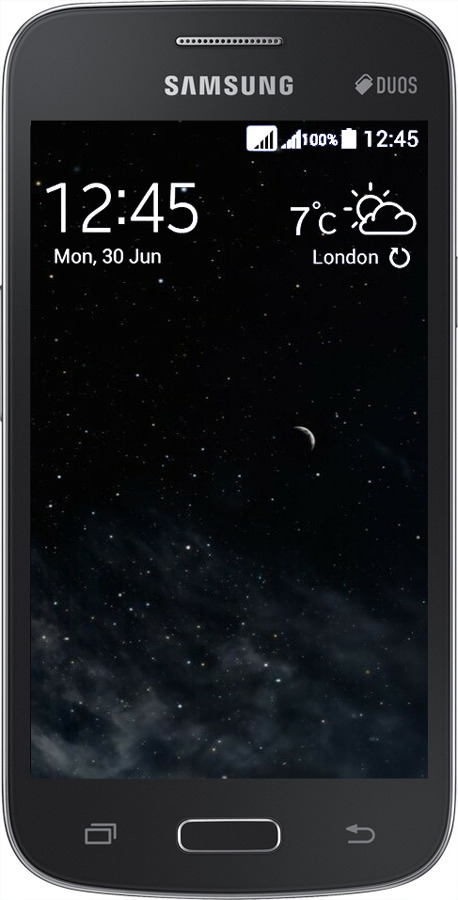 Силіконовий чехол Нічне небо для Samsung Galaxy Core Plus G3500 - 6451u-359 изображение 